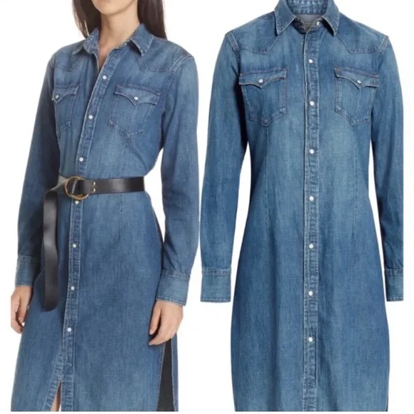 RalPh L. deNim TreNch coAt / MiDi dReSs RalPh L. - Picture 11 of 15